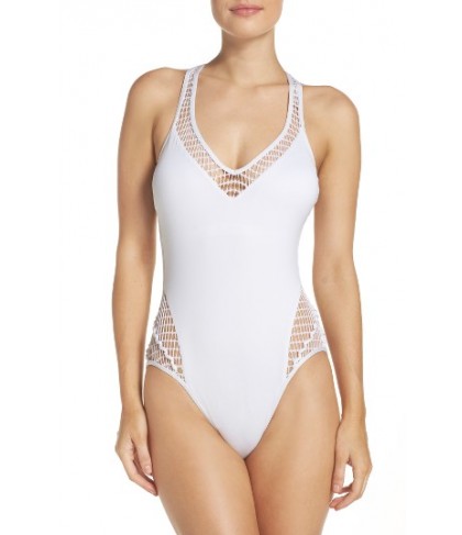 Kenneth Cole New York Wrapped In Love One-Piece Swimsuit - White