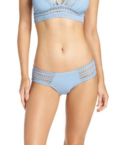 Robin Piccone 'Sophia' Crochet Bikini Bottoms - Blue