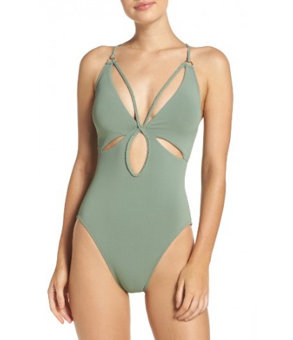 Robin Piccone Ava One-Piece Swimsuit - Green