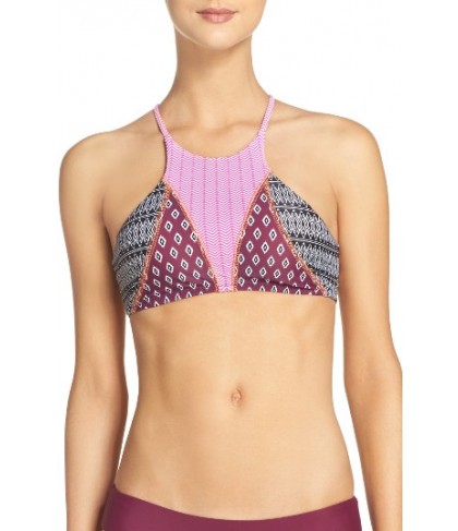  Bca Free To Be Bikini Top, Size D - Purple