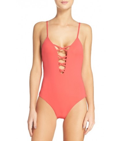 Mara Hoffman One-Piece Swimsuit - Coral