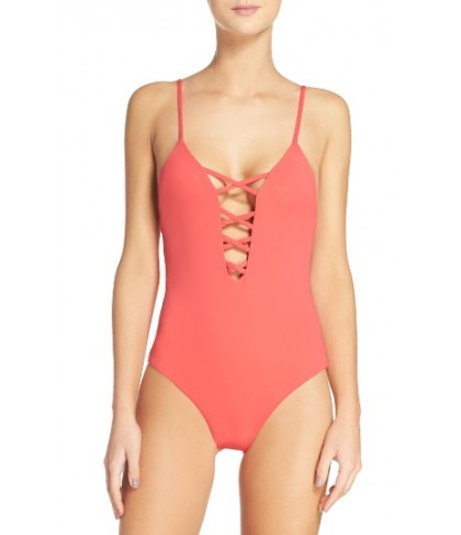 Mara Hoffman One-Piece Swimsuit - Coral