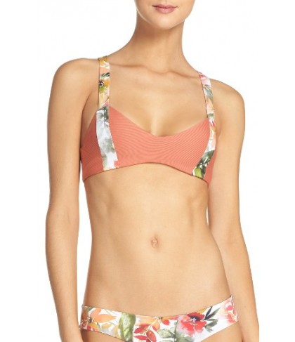 Boys + Arrows Dancing Dixie Bikini Top - Orange