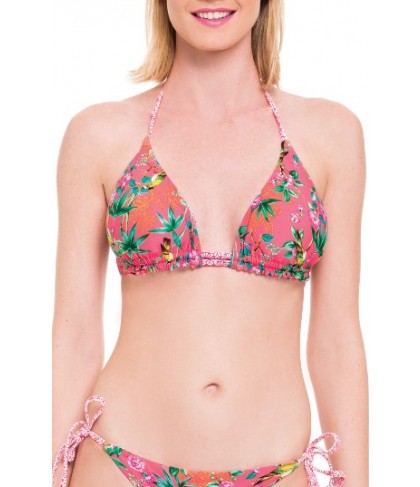 Blush By Profile Japanika Reversible Bikini Top D - Coral