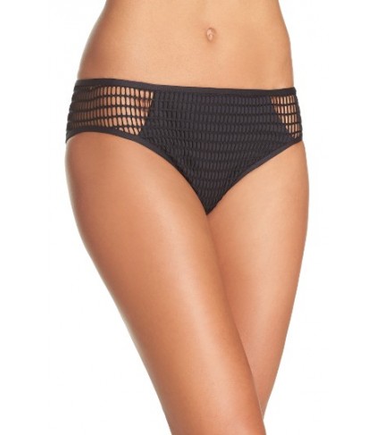 Kenneth Cole New York Wrapped In Love Hipster Bikini Bottoms - Black