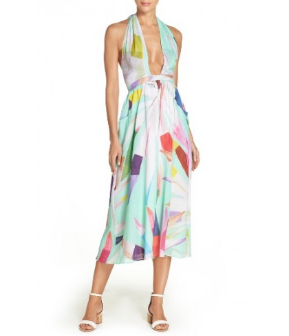 Mara Hoffman Cover-Up Midi Dress - Blue/green