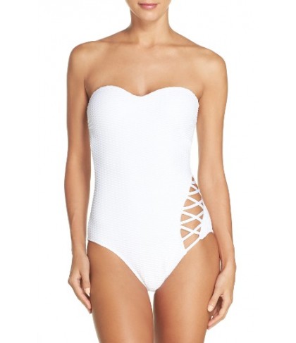 Kenneth Cole Shanghi One-Piece Swimsuit - White