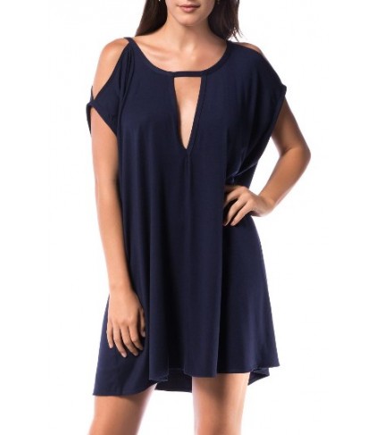 Robin Piccone Cold Shoulder Cover-Up - Blue