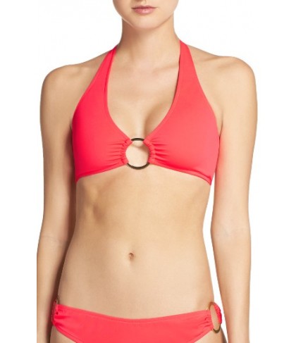 Milly Santorini Bikini Top - Coral