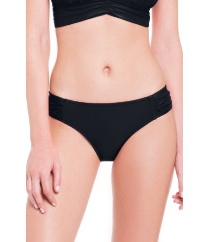 Blush By Profile Mykonos Shirred Bikini Bottoms - Black