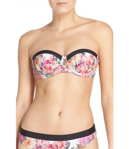Ted Baker London Strapless Bikini Top2C/D - Pink