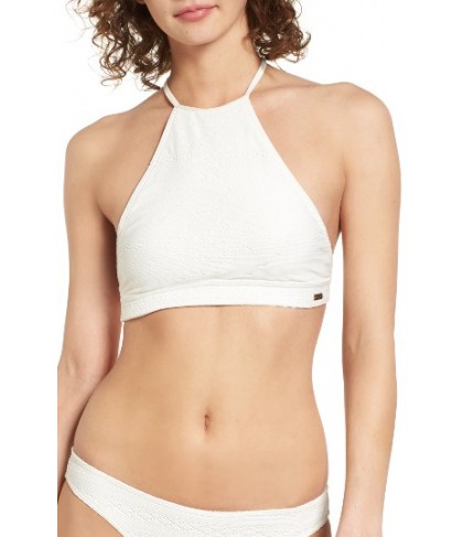 Roxy Boheme Life Halter Bikini Top - White