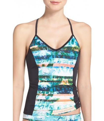 Zella Print Tankini Top