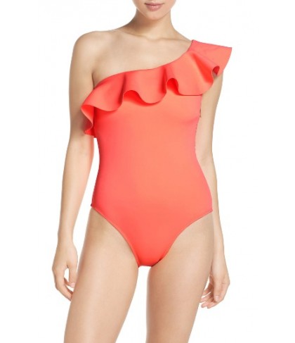 Ted Baker London Ruffle One-Piece Swimsuit - Pink