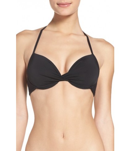 The Bikini Lab Underwire Bikini Top - Black