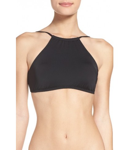 The Bikini Lab High Neck Bikini Top - Black