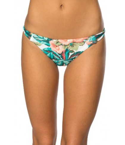 O'Neill X Natalie Off Duty Viva Crisscross Tab Side Bikini Bottoms - Green