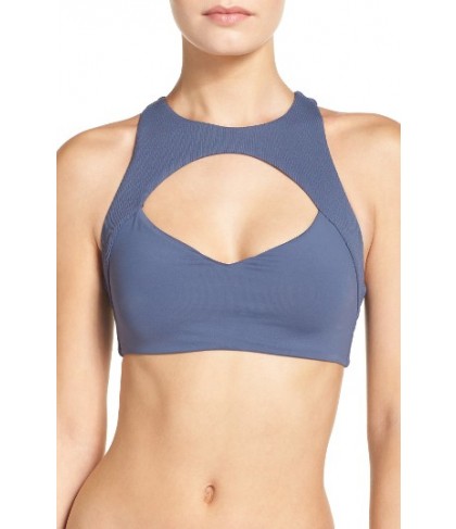 Boys + Arrows Mack The Murderer Racerback Bikini Top - Blue