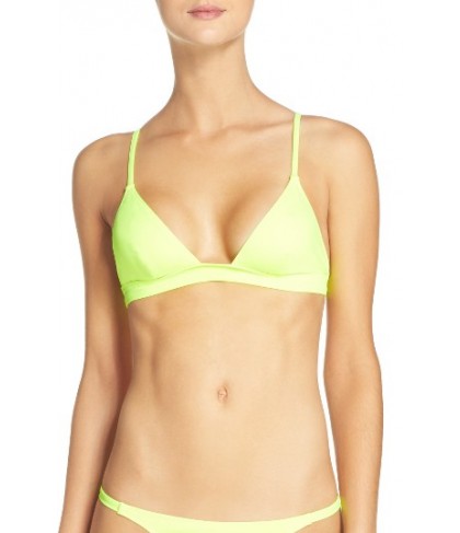 Solid & Striped Morgan Triangle Bikini Top - Yellow