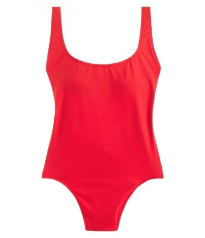 J.crew Scoop Back Italian Matte One-Piece Swimsuit