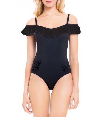 Profile By Gottex Gala Off The Shoulder One-Piece Swimsuit - Black