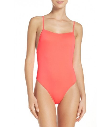Solid & Striped Chelsea One-Piece Swimsuit - Orange