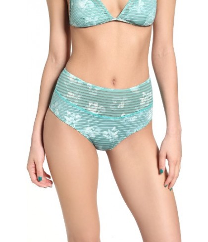 Rvca In Bloom Cheeky High Waist Bikini Bottoms - Green