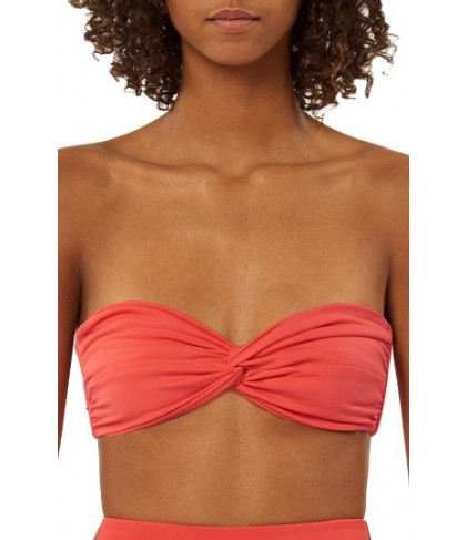 Mara Hoffman Bandeau Bikini Top - Coral