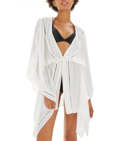 Topshop Ladder Stitch Cover-Up Caftan US (fits like 10-12) - White