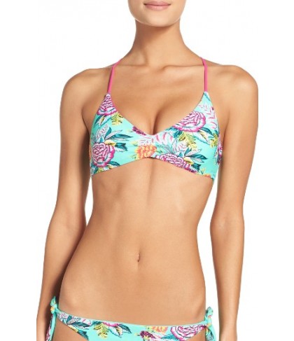  Bca Romance Bikini Top, Size D - Green