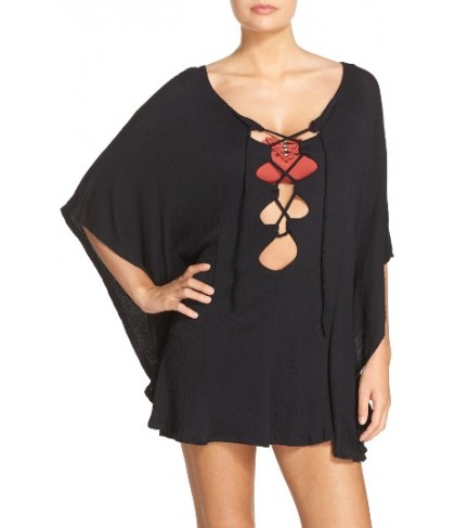 Green Dragon Cover-Up Tunic - Black