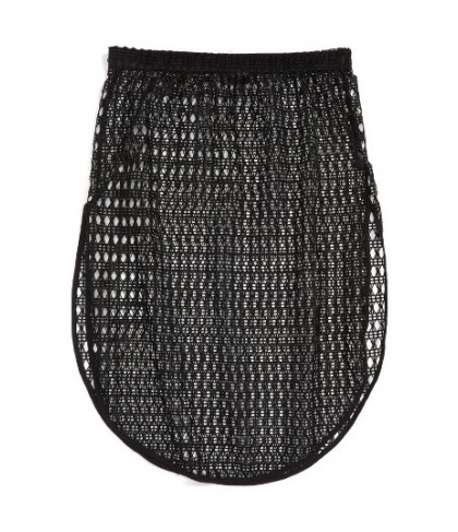 Topshop Lace Cover-Up Skirt - Black