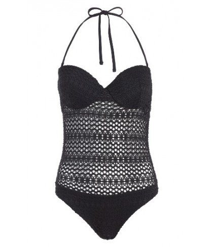 Topshop Crochet One-Piece Swimsuit