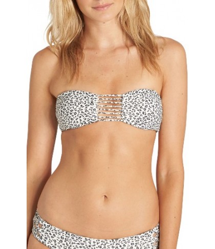 Billabong Wild Bound Reversible Bandeau Bikini Top - Black