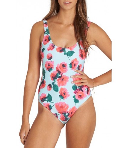 Billabong Bella Beach One-Piece Swimsuit - Blue/green