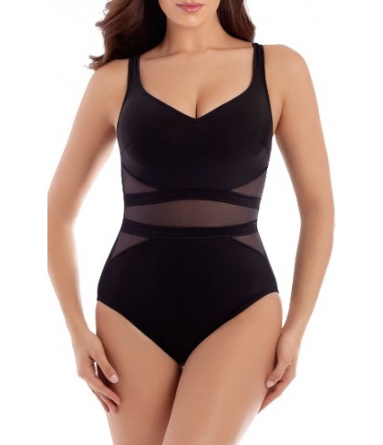 Miraclesuit Illusionist It's A Cinch One-Piece Swimsuit - Black