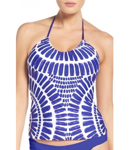 Trina Turk Algiers Tankini Top - Blue