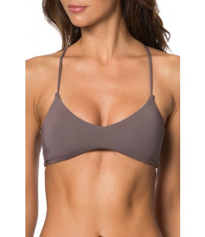 O'Neill Salt Walter Solids Bikini Top - Grey