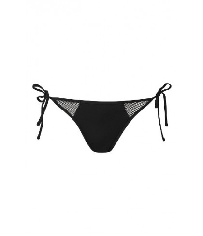 Topshop Mesh Detail Tie Bikini Bottoms US (fits like 10-12) - Black