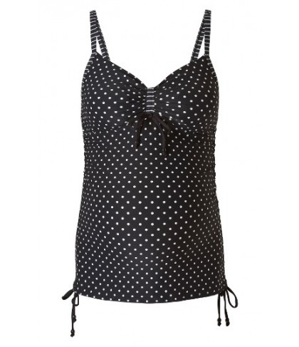 Noppies Dot Maternity Tankini Top/Large - Black