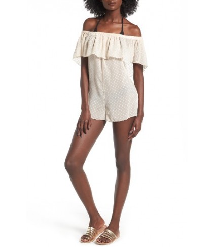 Lira Clothing Marina Cover-Up Romper - Ivory