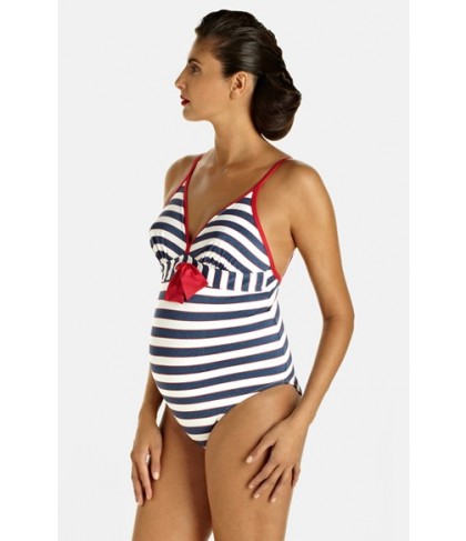 Pez D'Or 'Palm Springs' One-Piece Maternity Swimsuit  - Blue