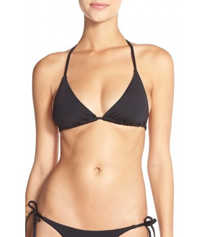 Becca 'Color Code' Triangle Bikini Top Size D - Black