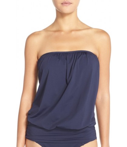 Tommy Bahama Bandini Blouson Tankini Top  - Blue