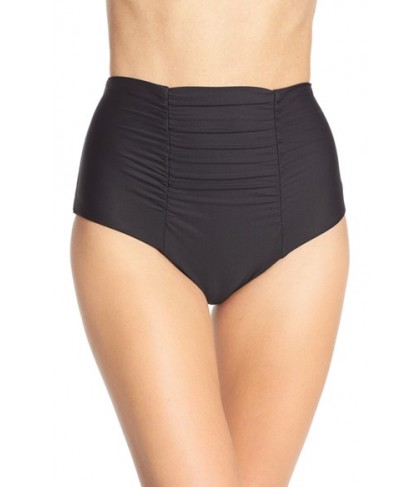 Becca 'Color Code' High Waist Bikini Bottoms  - Black