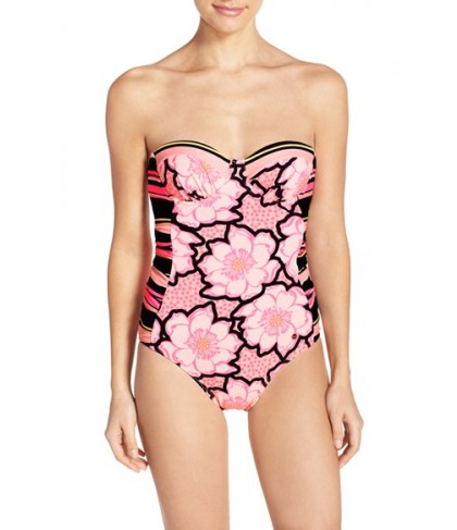 Ted Baker London 'Marjas - Tribal Print' One-Piece Swimsuit C/D - Pink