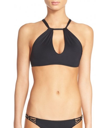 Vitamin A 'Amber' High Neck Bikini Top