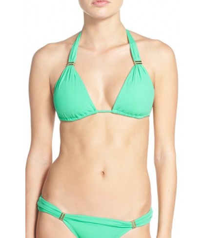 Vix Swimwear 'Bia Tube' Halter Bikini Top Size D - Green