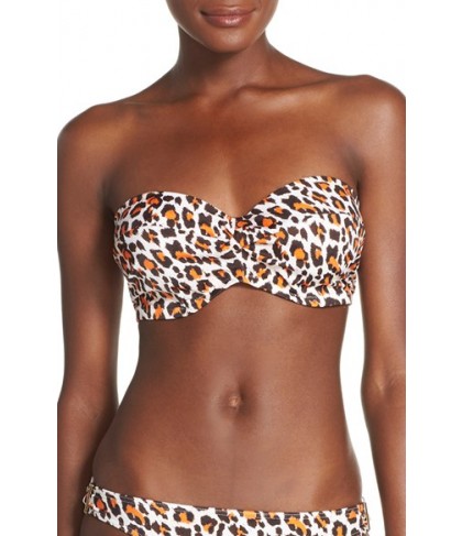 Freya 'Sabor' Underwire Bandeau Bikini Top F (D US) - Orange