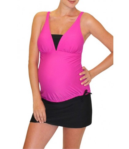 Mermaid Maternity Tankini Top Size XX-Large - Red